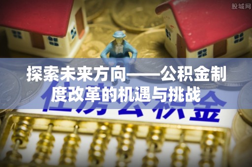 大武口探索未来方向——公积金制度改革的机遇与挑战