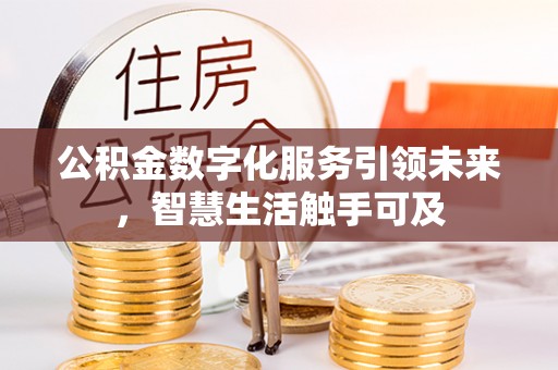 大武口公积金数字化服务引领未来，智慧生活触手可及