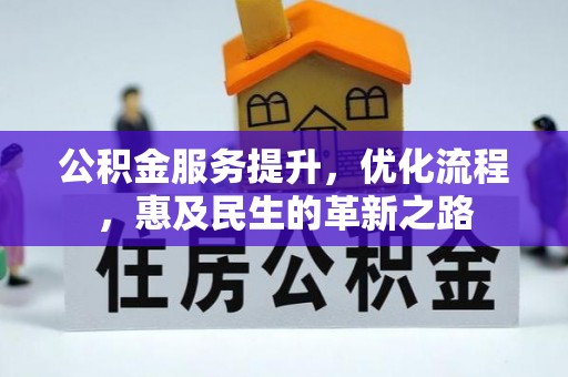大武口公积金服务提升，优化流程，惠及民生的革新之路