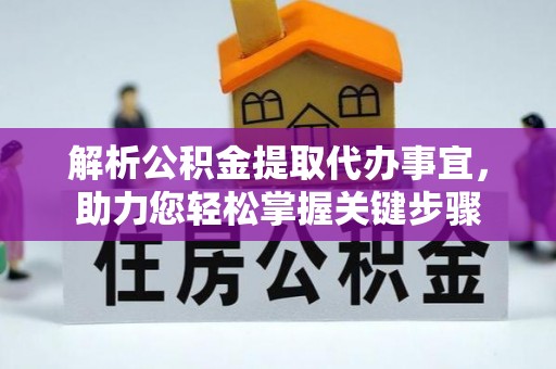 大武口解析公积金提取代办事宜，助力您轻松掌握关键步骤
