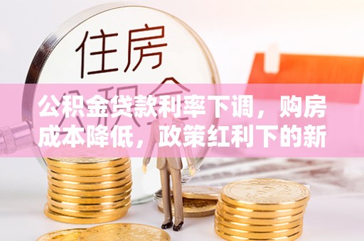 大武口公积金贷款利率下调，购房成本降低，政策红利下的新机遇