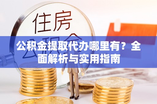 大武口公积金提取代办哪里有？全面解析与实用指南