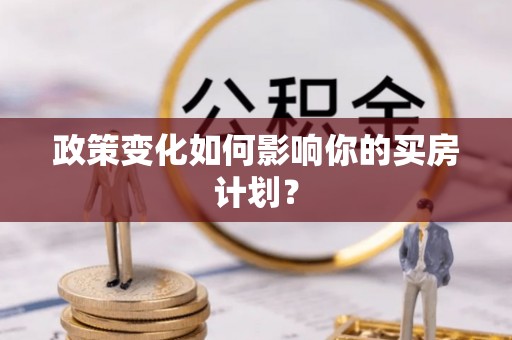 大武口政策变化如何影响你的买房计划？