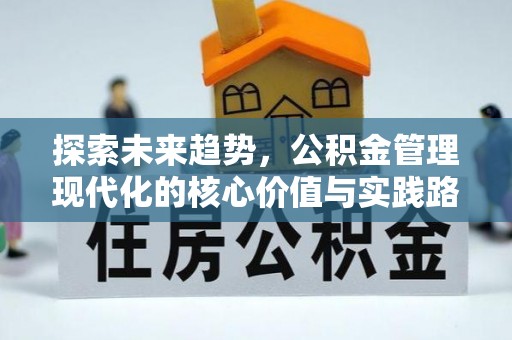 大武口探索未来趋势，公积金管理现代化的核心价值与实践路径