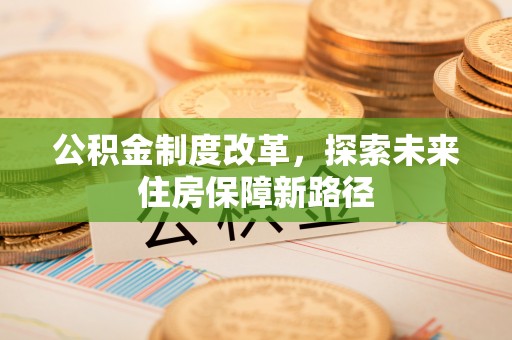 大武口公积金制度改革，探索未来住房保障新路径