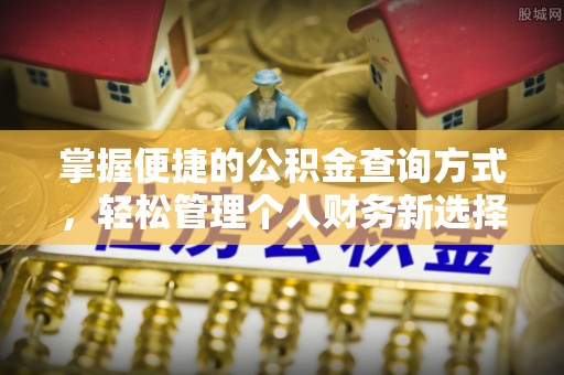 大武口掌握便捷的公积金查询方式，轻松管理个人财务新选择