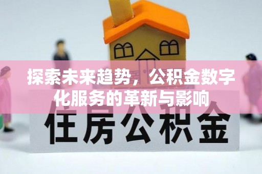 大武口探索未来趋势，公积金数字化服务的革新与影响
