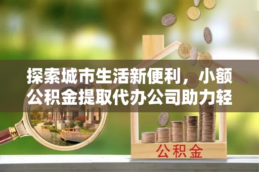 大武口探索城市生活新便利，小额公积金提取代办公司助力轻松理财