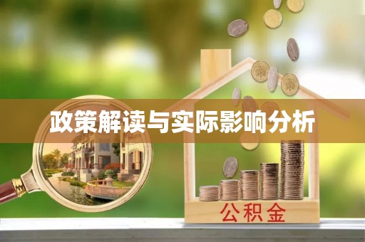 大武口政策解读与实际影响分析