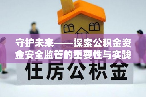 大武口守护未来——探索公积金资金安全监管的重要性与实践路径