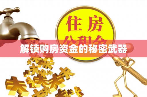 大武口解锁购房资金的秘密武器