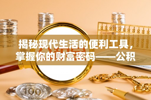大武口揭秘现代生活的便利工具，掌握你的财富密码——公积金查询方式