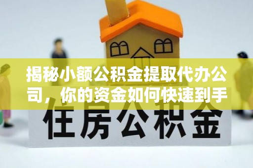 大武口揭秘小额公积金提取代办公司，你的资金如何快速到手？