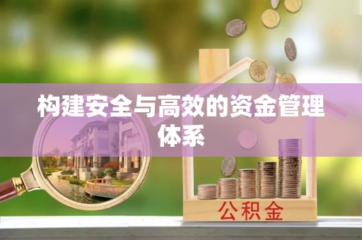 大武口构建安全与高效的资金管理体系