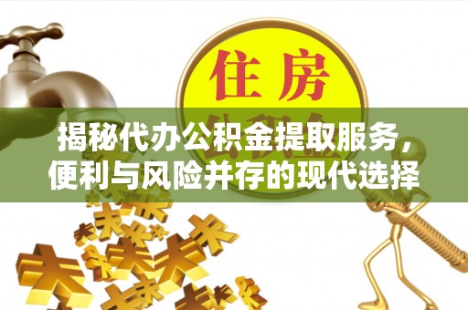 大武口揭秘代办公积金提取服务，便利与风险并存的现代选择