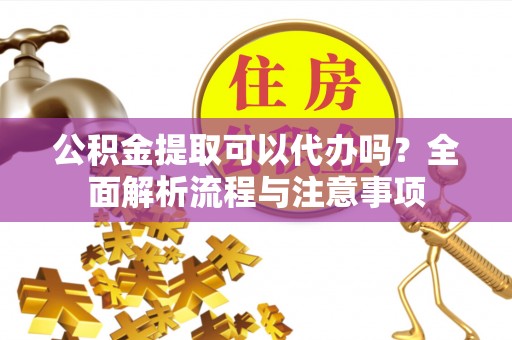 大武口公积金提取可以代办吗？全面解析流程与注意事项