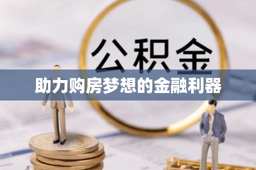 大武口助力购房梦想的金融利器